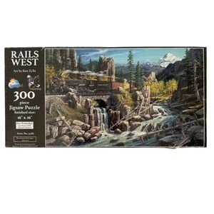 Rails West Jigsaw‎ Puzzle 300 Piece Ken Zylla SunOut Factory Sealed 16x26